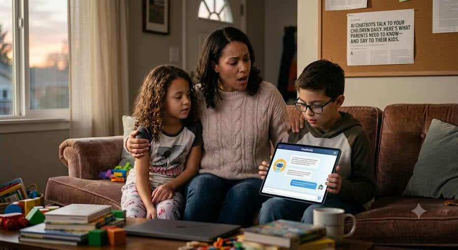 AI chatbots talk to your children daily. Here’s what parents need to know—and say to their kids